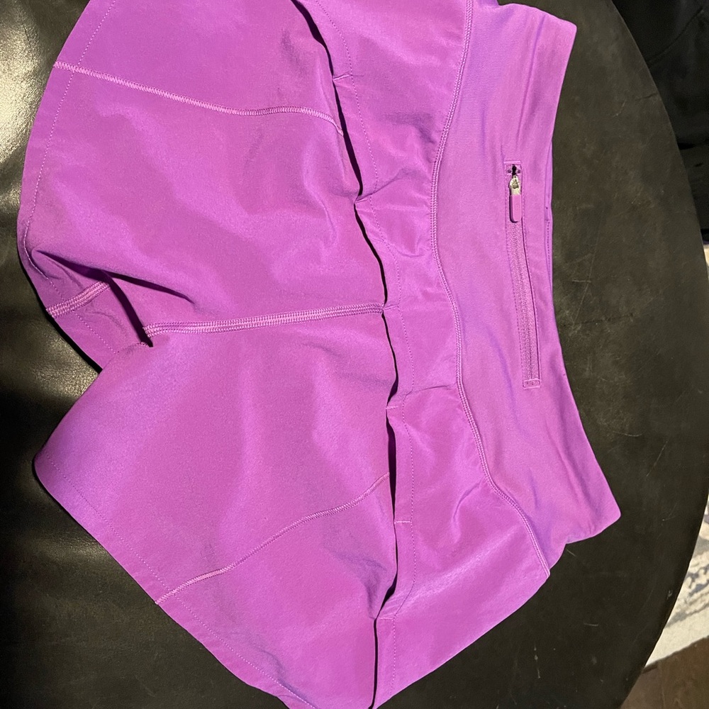Lululemon purple speed up shorts - 4inch length